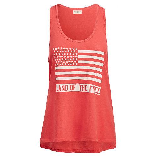 Ralph Lauren Denim & Supply Jersey Graphic Tank Red