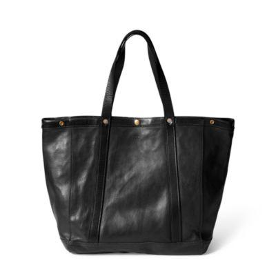 Ralph Lauren Leather Harris Tote Vintage Black