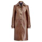 Ralph Lauren Paxton Leather Coat Chestnut