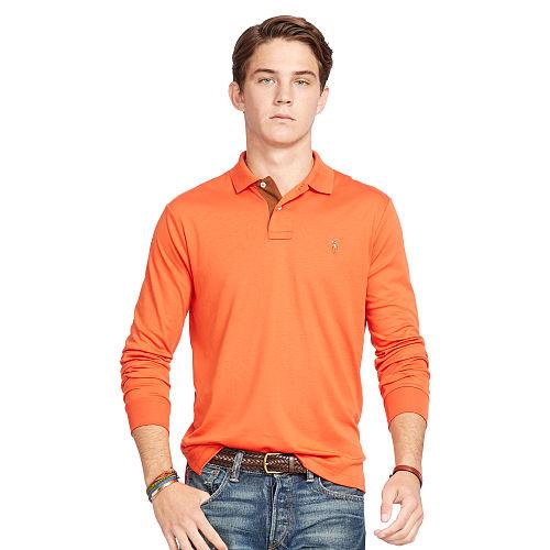 Polo Ralph Lauren Custom-fit Pima Cotton Polo College Orange