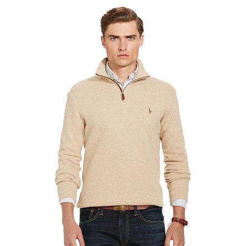 Polo Ralph Lauren Estate-rib Cotton Pullover Safari Heather