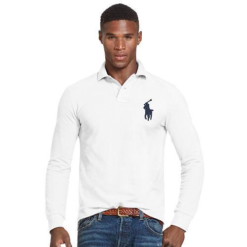 Polo Ralph Lauren Slim Fit Cotton Mesh Polo White