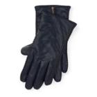 Ralph Lauren Corset-stitched Leather Gloves Navy