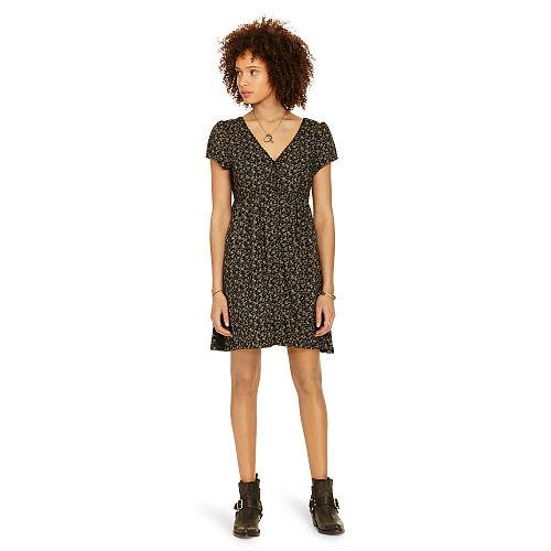 Ralph Lauren Denim & Supply Floral Button-front Dress Black Floral