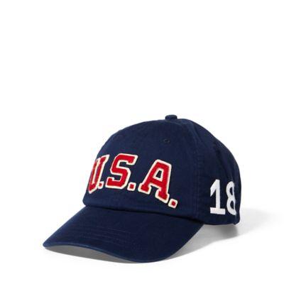 Ralph Lauren Team Usa Chino Sports Cap French Navy