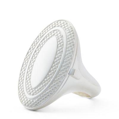 Ralph Lauren Engine-turned Locket Ring Silver