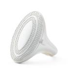 Ralph Lauren Engine-turned Locket Ring Silver