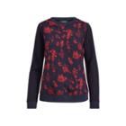 Ralph Lauren Georgette-front Sweatshirt Splash Floral