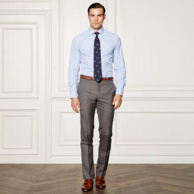 Ralph Lauren Gingham Cotton Dress Shirt Sky Blue And White
