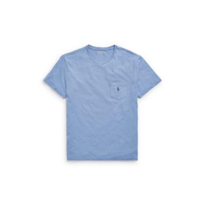 Ralph Lauren Cotton Jersey Pocket T-shirt Carson Blue 5x Big