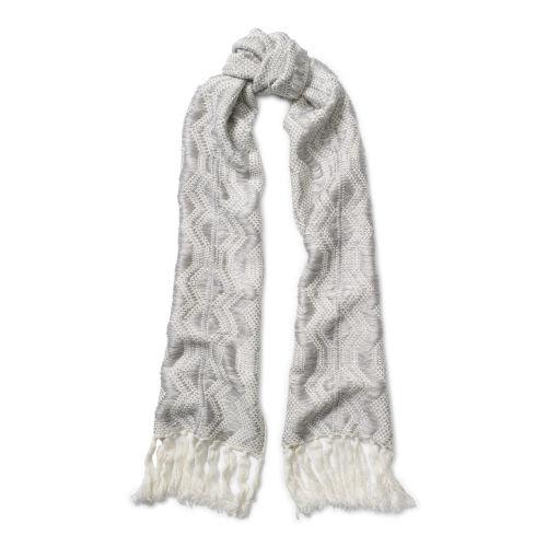 Ralph Lauren Lauren Metallic Thread Scarf Cream/platinum