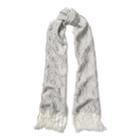 Ralph Lauren Lauren Metallic Thread Scarf Cream/platinum