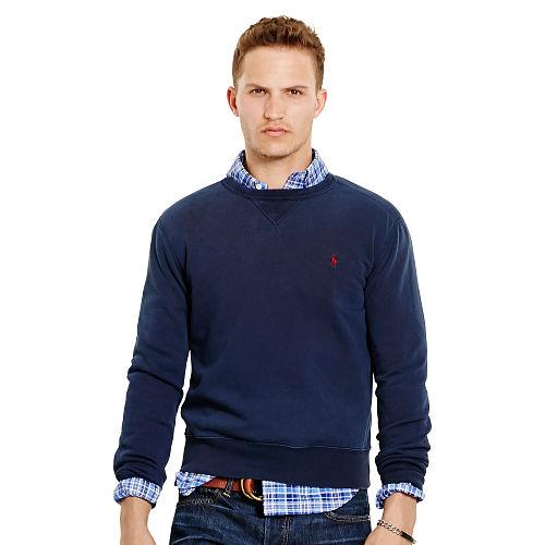 Polo Ralph Lauren Cotton-blend-fleece Sweatshirt Summer Navy