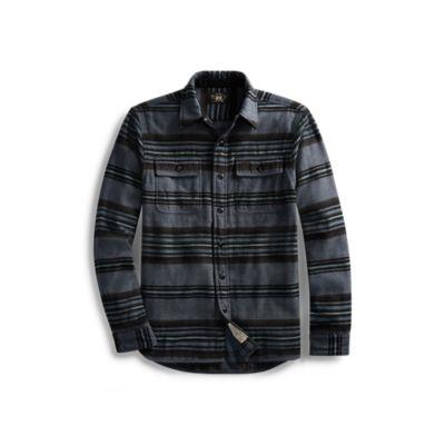 Ralph Lauren Matlock Striped Workshirt Rl 121 Dark Indigo Indigo