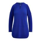 Ralph Lauren Jersey Cold-shoulder Top Empress Blue