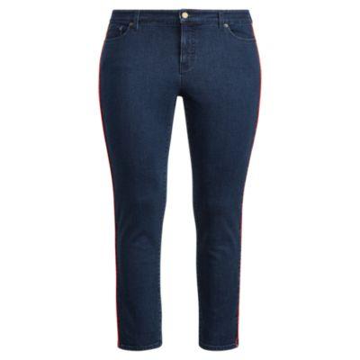 Ralph Lauren Premier Skinny Crop Jean Nautical Blue Wash