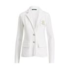 Ralph Lauren Bullion-crest Knit Blazer Soft White