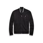 Ralph Lauren Knit Cotton Baseball Jacket Polo Black