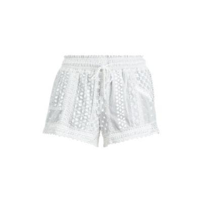 Ralph Lauren Eyelet Cotton Short White