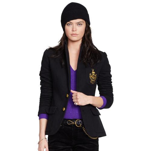Polo Ralph Lauren Custom-fit Fleece Blazer Polo Black