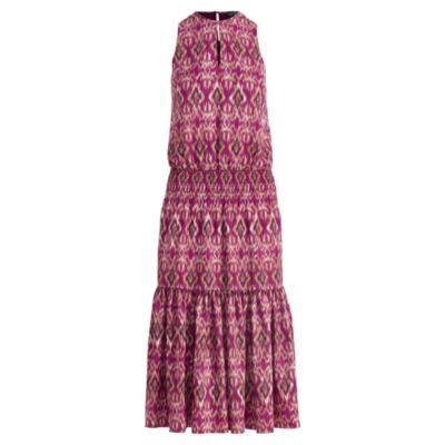 Ralph Lauren Crepe Sleeveless Dress Multi