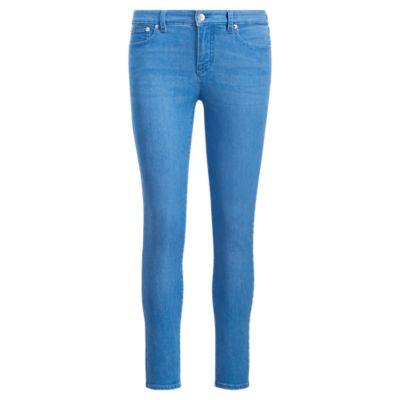 Ralph Lauren Premier Skinny Crop Jean Electric Blue Wash