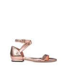 Ralph Lauren Davison Leather Sandal Rose Gold