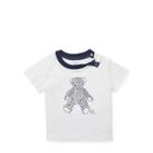 Ralph Lauren Bear Cotton Interlock T-shirt White 18m