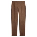 Ralph Lauren Polo Houndstooth Suit Trouser Brown And Tan
