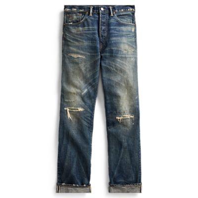 Ralph Lauren Relaxed Selvedge Jean Repaird Yosemite Wash