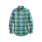 Polo Ralph Lauren Standard Fit Ocean-wash Shirt Green/navy Multi