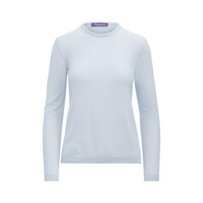 Ralph Lauren Cashmere Crewneck Sweater Vintage Blue
