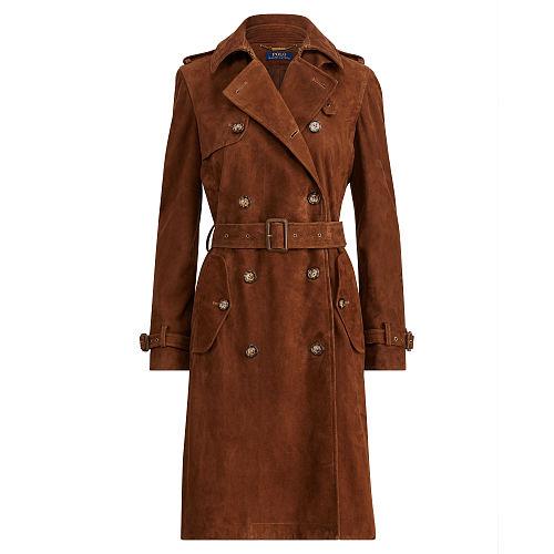 Polo Ralph Lauren Suede Trench Coat