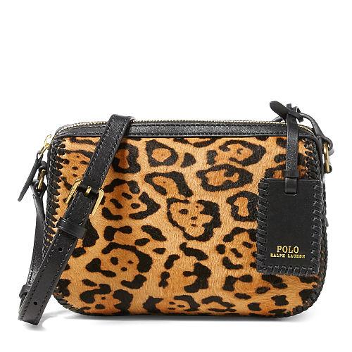 Polo Ralph Lauren Mini Haircalf Cross-body Bag Black Multi