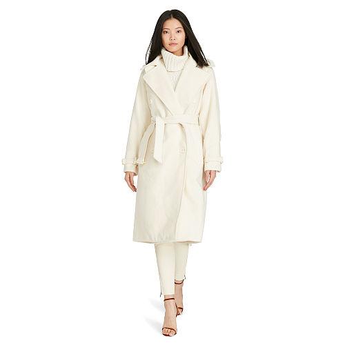 Polo Ralph Lauren Double-breasted Wool Coat Marshmellow