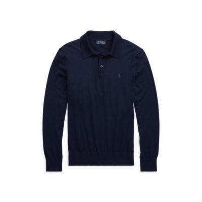 Ralph Lauren Washable Merino Wool Sweater Hunter Navy