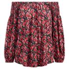 Ralph Lauren Lauren Floral Off-the-shoulder Top