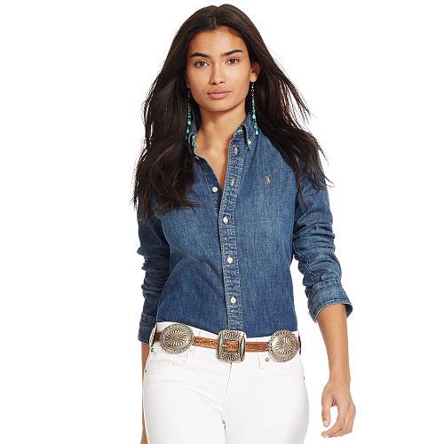 Polo Ralph Lauren Custom-fit Denim Shirt Blaine Wash