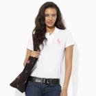 Ralph Lauren Pink Pony Pink Pony Cotton Polo Shirt White