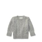 Ralph Lauren Cable-knit Cashmere Sweater Medium Grey Heather 9-12m