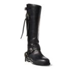 Ralph Lauren Makala Washed Vachetta Boot Black