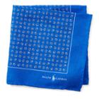 Polo Ralph Lauren Neat Linen Pocket Square Royal