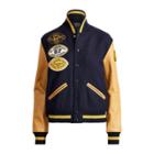 Ralph Lauren Collegiate Wool Bomber Jacket Navy