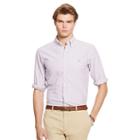 Polo Ralph Lauren Cotton Oxford Sport Shirt Purple/white