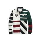 Ralph Lauren Classic Fit Cotton Rugby Shirt Deckwash White Multi