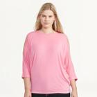 Ralph Lauren Lauren Woman Cutout-shoulder Jersey Top