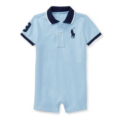 Ralph Lauren Cotton Mesh Polo Shortall Elite Blue 3m