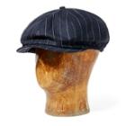 Ralph Lauren Rrl Linen-wool Newsboy Hat Modern Navy Cream