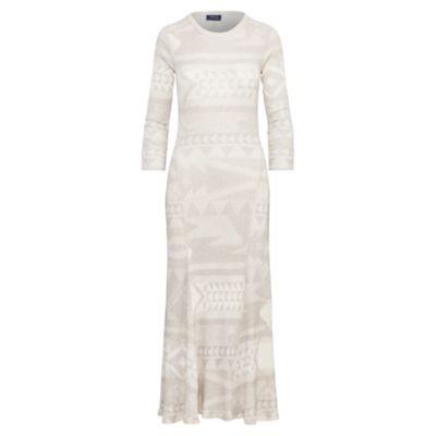 Ralph Lauren Fair Isle Waffle Maxidress Printed Fairisle
