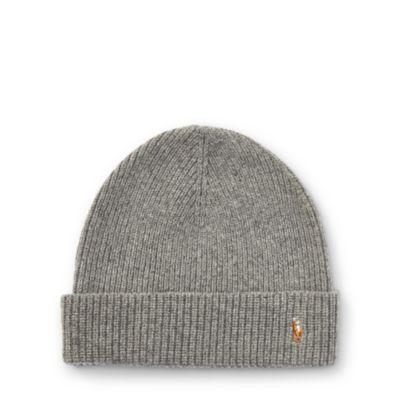 Ralph Lauren Merino Wool Watch Cap Fawn Grey Hthr